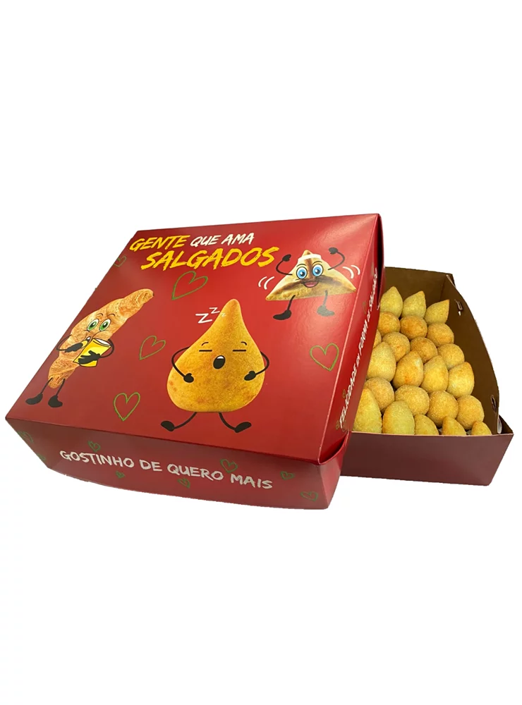Opções de salgados de festa para delivery